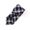 Black & Gray UK Style Check 3" Necktie Business Elegance  For Formal Business Occasion