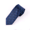 Blue Italian Pattern 3" Necktie Business Elegance For Formal Business Occasion