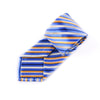 Blue, Golden & White 3" Necktie Business Formal Elegance for Smart Men's Ego