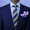Oliver Green & Blue Stripe 3" Necktie Business Formal Elegance Smart Men's Ego
