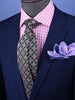 Brown Stylish Italian Check Pattern 3" Necktie Business Formal Elegance