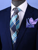 Blue&Black UK Stylish 3" Necktie Business Formal Elegance For Smart Men's Ego