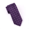 Purple Pattern Style 3" Necktie Business Elegance  For Formal Business Occasion