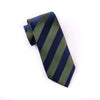 Green & Blue Stripe Sexy 3" Necktie Business Elegance Formal Business Occasion