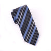 Blue, Black & White 3" Necktie Business Formal Elegance for Smart Men's Ego