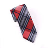 Red, Black & White Check 3" Necktie Business Formal Elegance for Smart Men's Ego