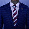 Light Blue & Purple Formal Business Striped 3 Inch Tie Mens Professional Fashion