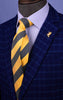 Black & Yellow Sexy Formal Business Striped 3 Inch Tie Mens Professional Fashion