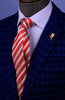 Red & Blue & Green Formal Business Striped 3 Inch Tie Mens Professional Fashion