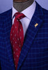 Burgundy Golf Italian Designer Business Apparel 3.15" Tie Professional Fashion