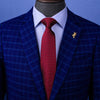 Burgundy Solid Italian Designer Business Apparel 3" Tie Professional Fashion