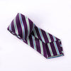Sexy Purple & Green Formal Business Striped 3 Inch Tie Mens Professional Fashion