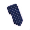 Navy Blue & White Italian Paisley Designer Tie 8cm Necktie Florentine Accessory