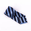Blue & Navy Boss Formal Business Striped 3 Inch Tie Mens Professional Fashion
