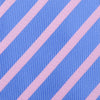 Light Blue & Pink Formal Business Striped 3 Inch Tie Mens Professional Fashion