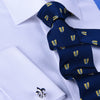 Blue Coat Of Arms 3" Novelty Necktie Business Formal Elegance Smart Ego Man