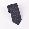 Black Floral Boss Formal Business Striped 3 Inch Tie Mens Professional Fashion
