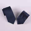 Navy Blue Solid Italian Designer Business Apparel 3" Tie Professional Fashion