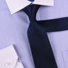 Navy Blue Solid Italian Designer Business Apparel 3" Tie Professional Fashion