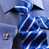 B2B Shirts - New Arrival Blue Herringbone Formal Business Dress Shirt Stylish Luxury Fashion Apparel in French Cuffss - Business to Business